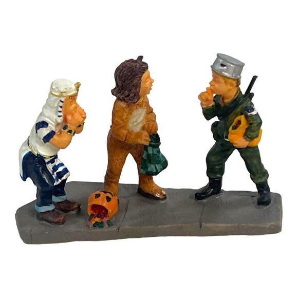 Lot Lemax Set 3 Halloween Miniature Figurines Haunted House Entrance Graveyard - Picture 10 of 12